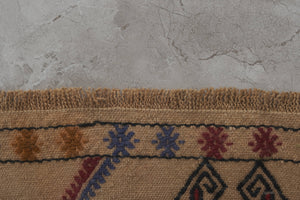Vintage Turkish Kilim Runner 1'8'' x 14'11''