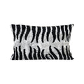 Zebra Silk Ikat Velvet Pillow Cover | 16'' x 24''