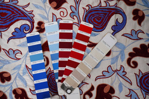 Hand-Embroidered Suzani Wall Hanging & Bedspread 1'8'' x 6'1''