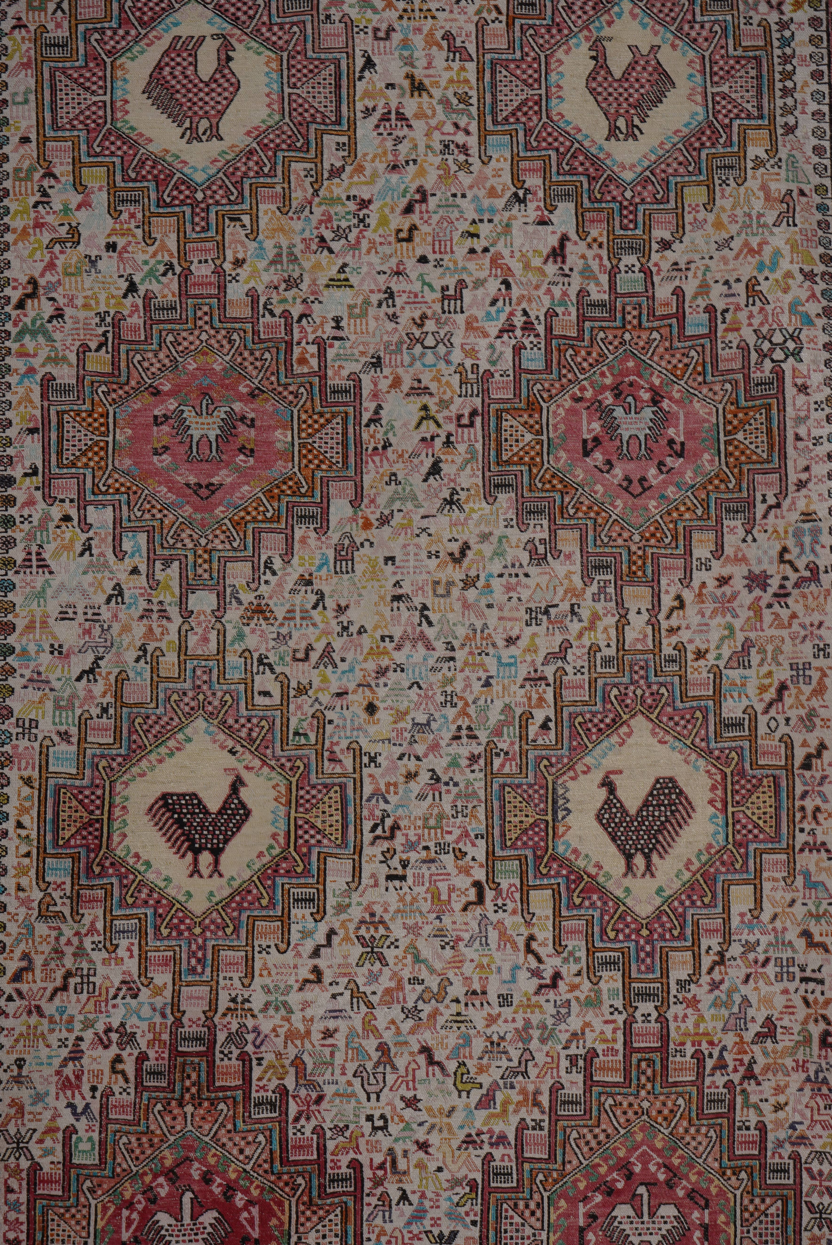 Vintage Soumac Kilim Rug 4' x 6'5''