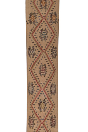 Vintage Turkish Kilim Runner 1'8'' x 14'11''