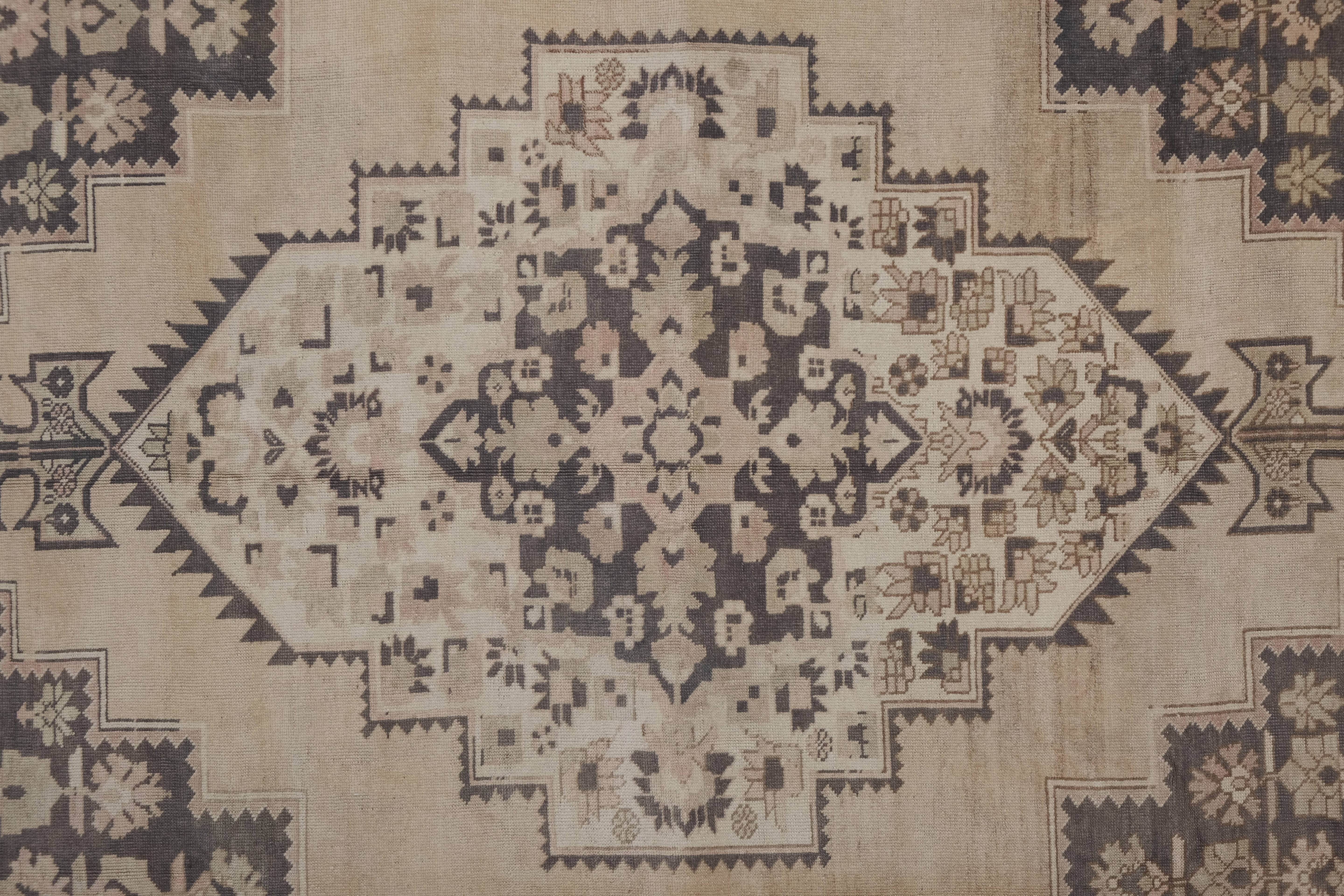 Vintage Turkish Konya Rug 7'7'' x 12'2''