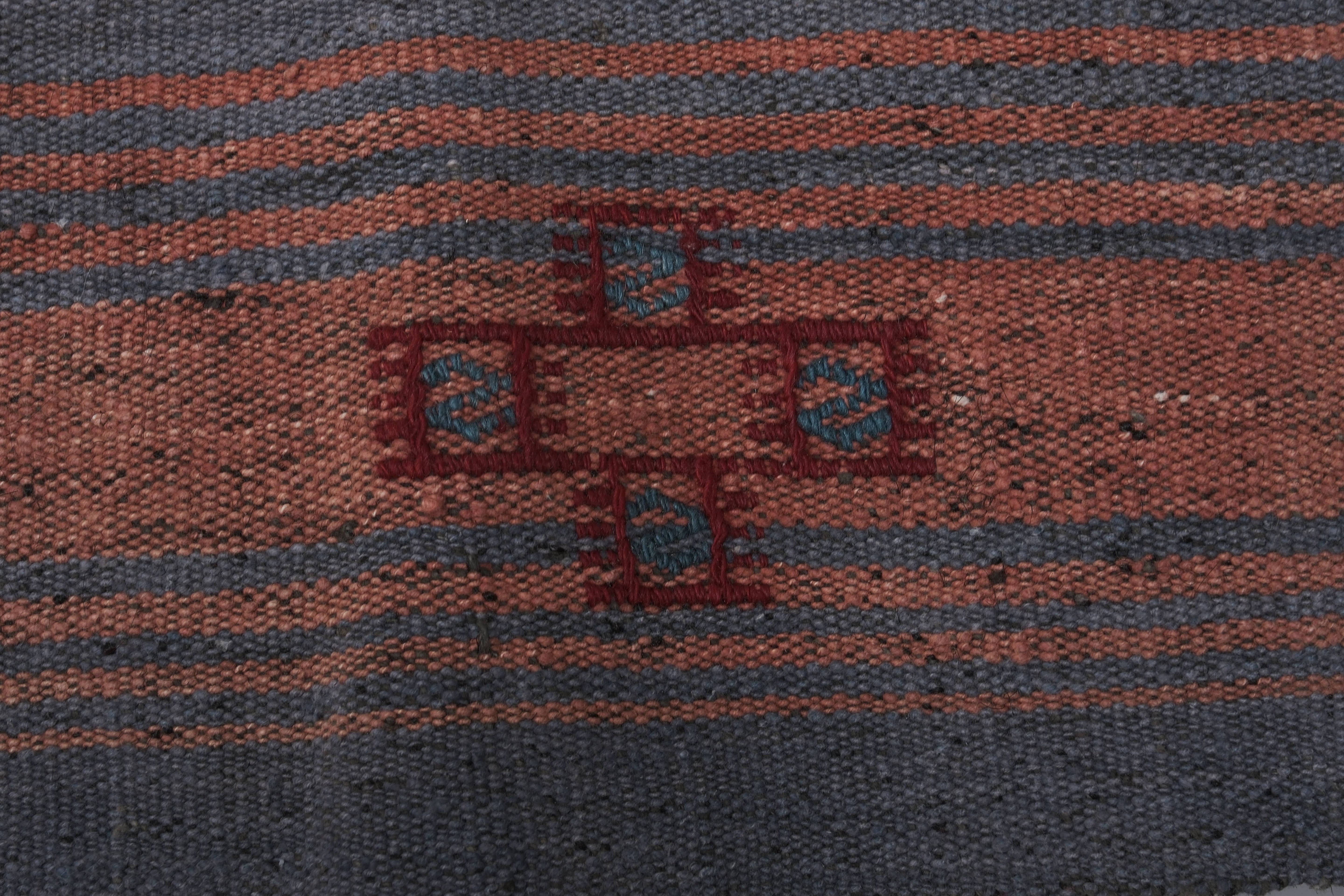 Vintage Turkish Kilim Rug 3'9'' x 9'4''