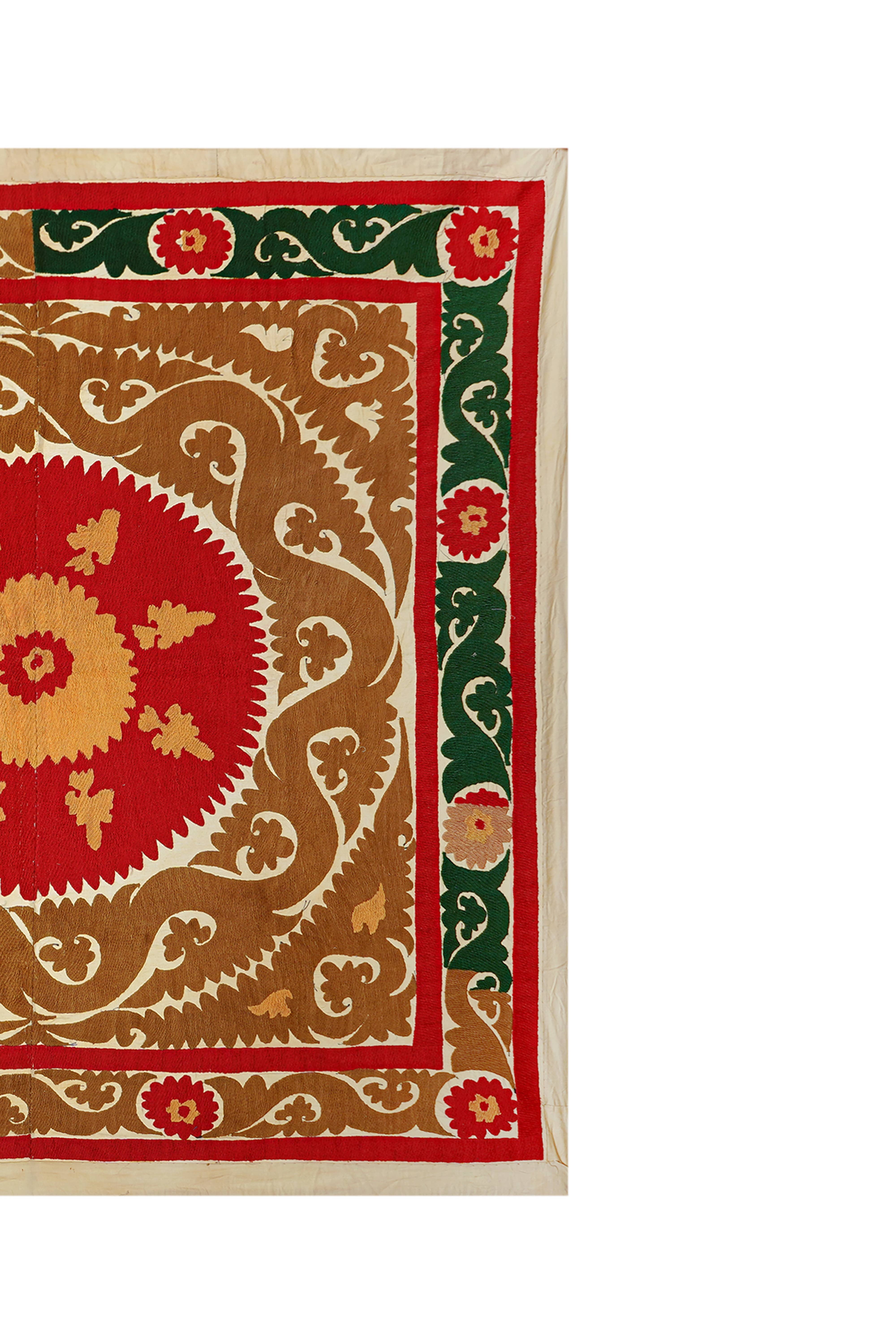 Suzani Wall Hanging & Bedspread | 4'9'' x 5'2''
