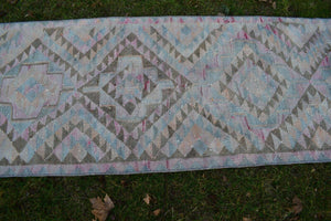 Vintage Herki Kilim Runner 2'6'' x 11'6''
