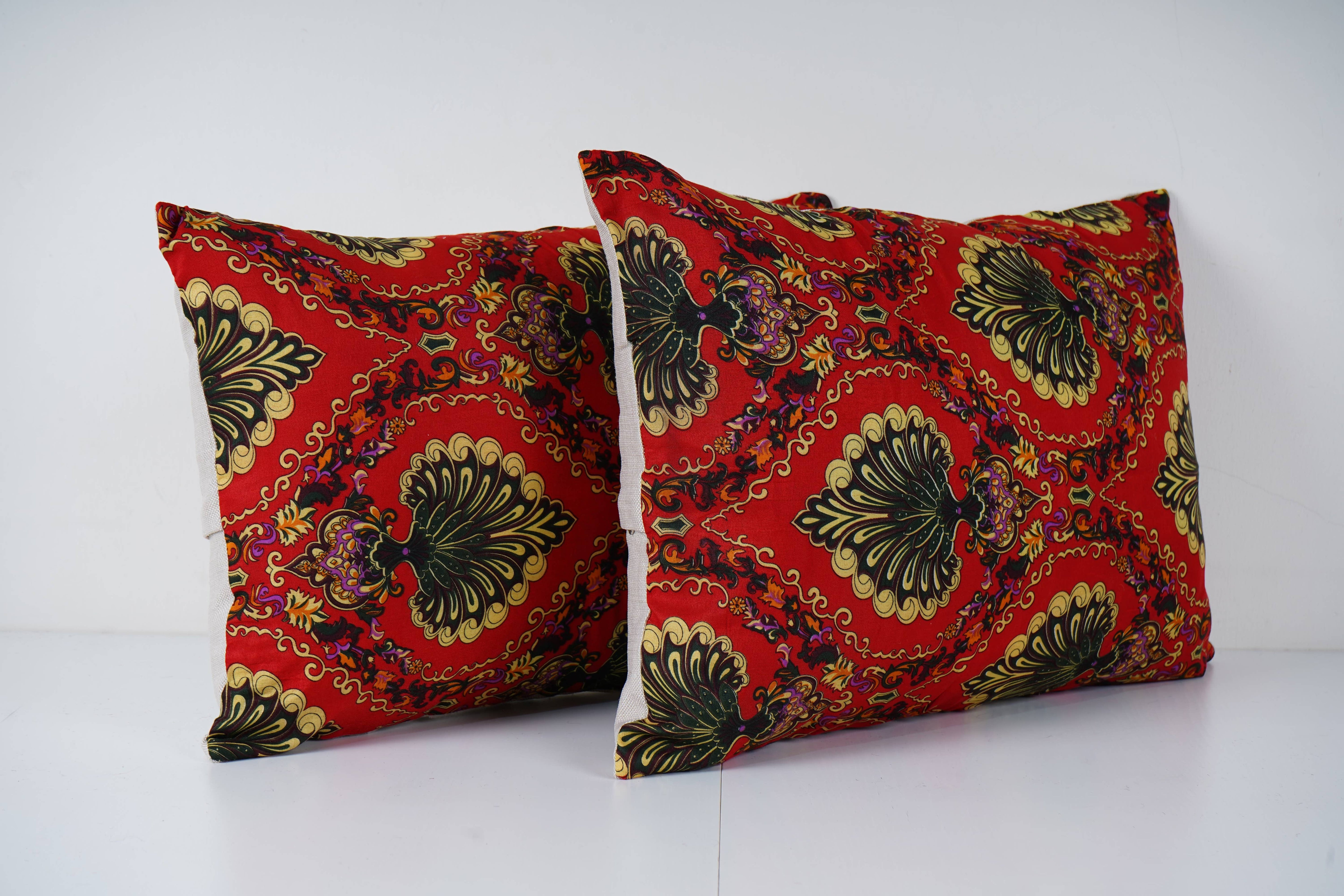 Uzbek Roller Printed Pillow Cover Set of 2 | 16'' x 22''