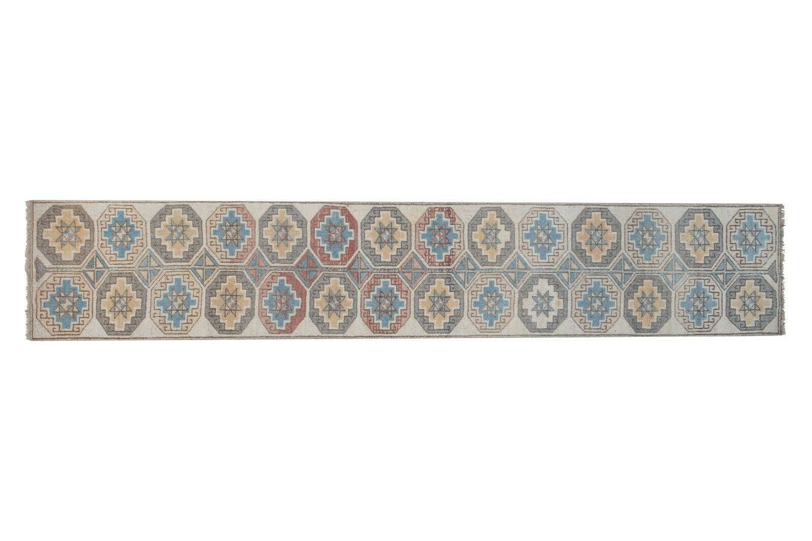 Vintage Turkish Anatolian Runner Rug 1'7'' x 8'4''