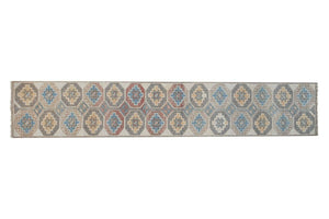 Vintage Turkish Anatolian Runner Rug 1'7'' x 8'4''