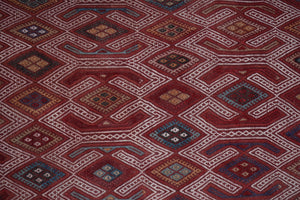 Vintage Turkish Kilim Rug 5'9'' x 8'2''