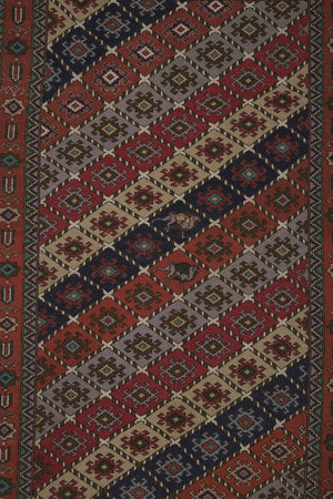Vintage Turkish Kilim Rug 4'2'' x 6'5''