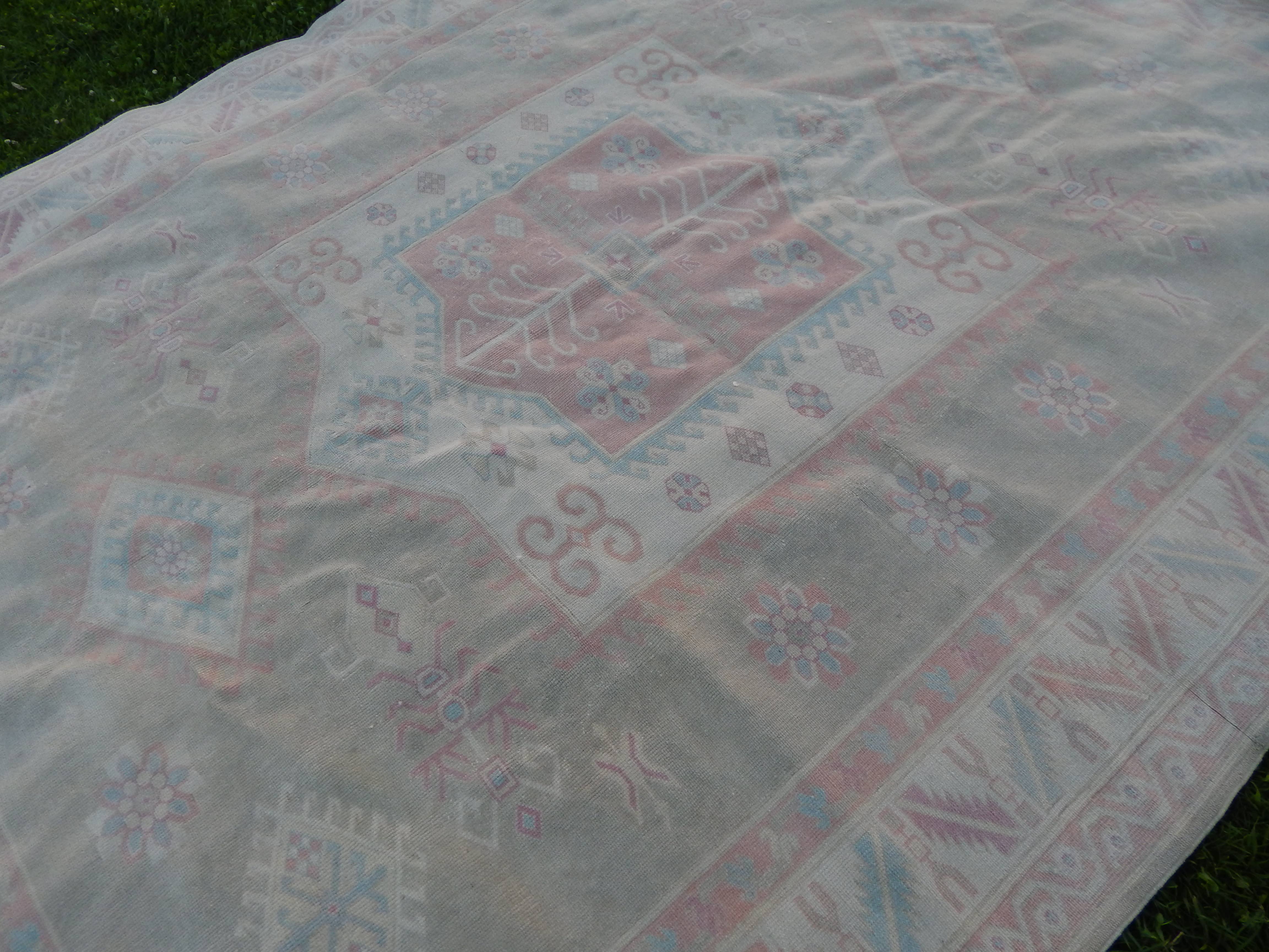Vintage Kars Oushak Rug 6'10'' x 8'9''