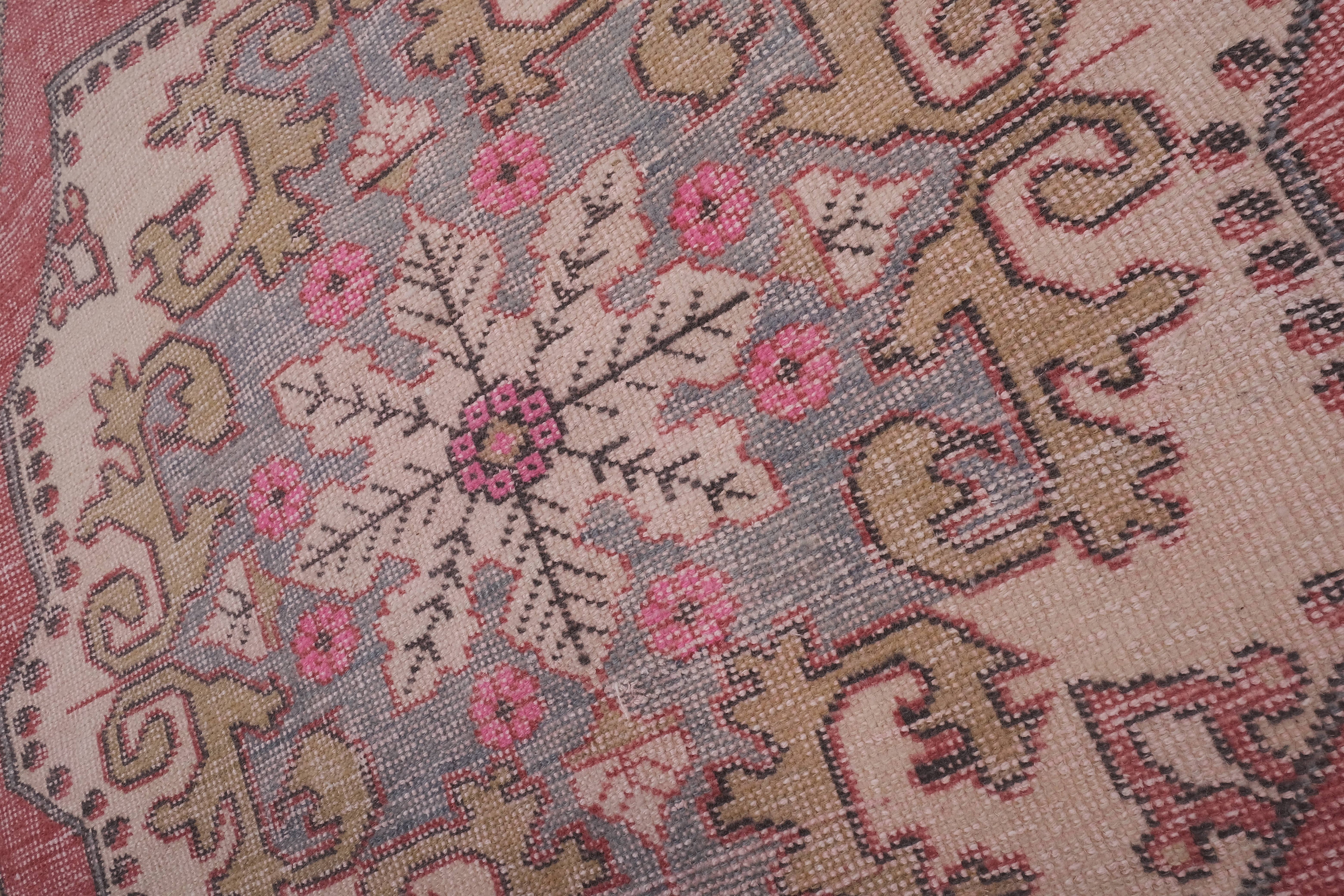 Vintage Oushak Rug 4'4'' x 7'1''