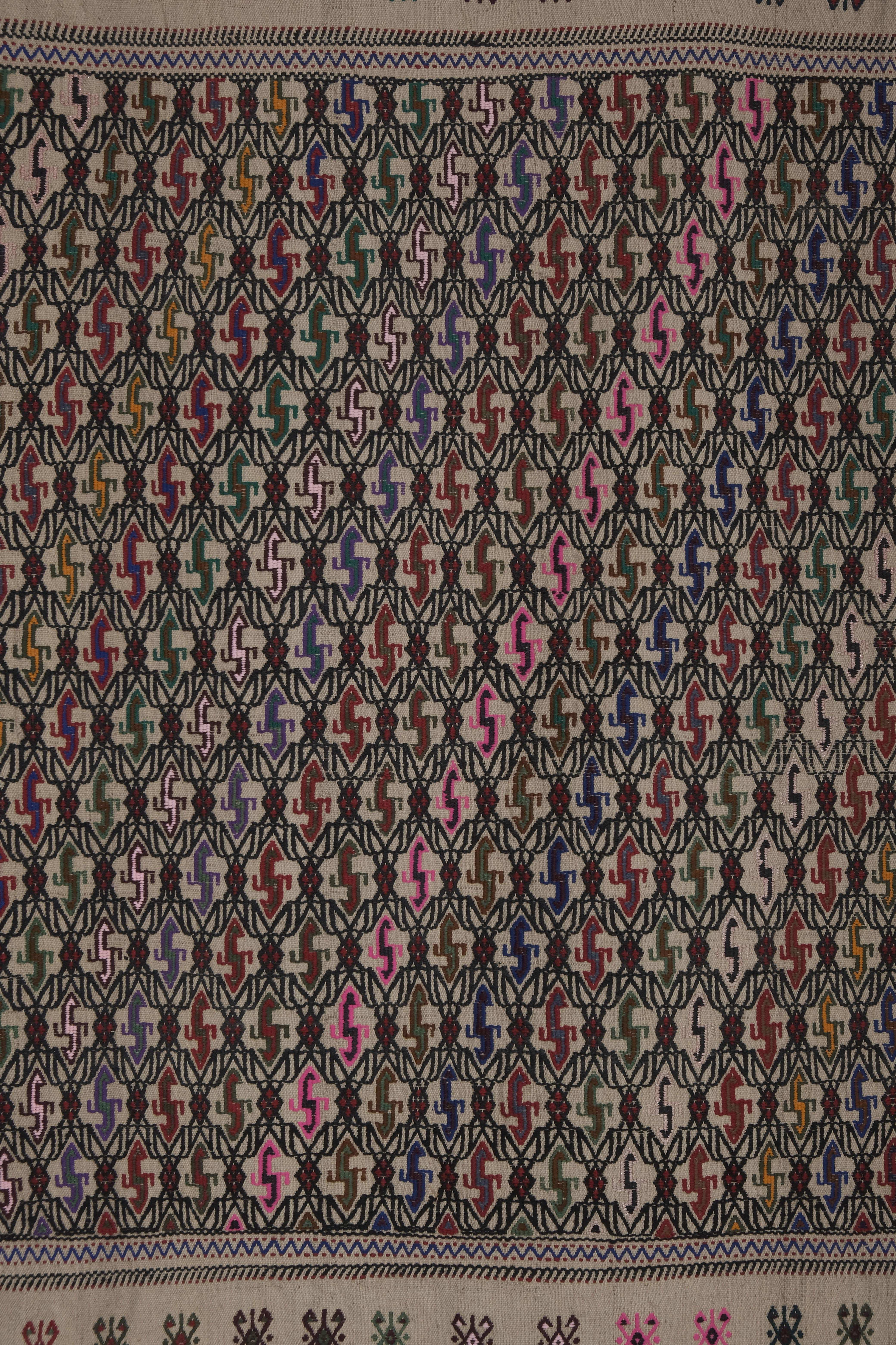 Vintage Turkish Kilim Rug 5'' x 9''