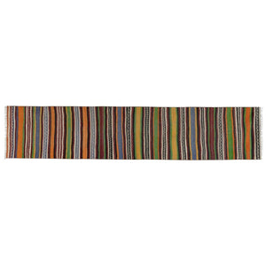 Vintage Turkish Kilim Runner 2'3'' x 10'10''
