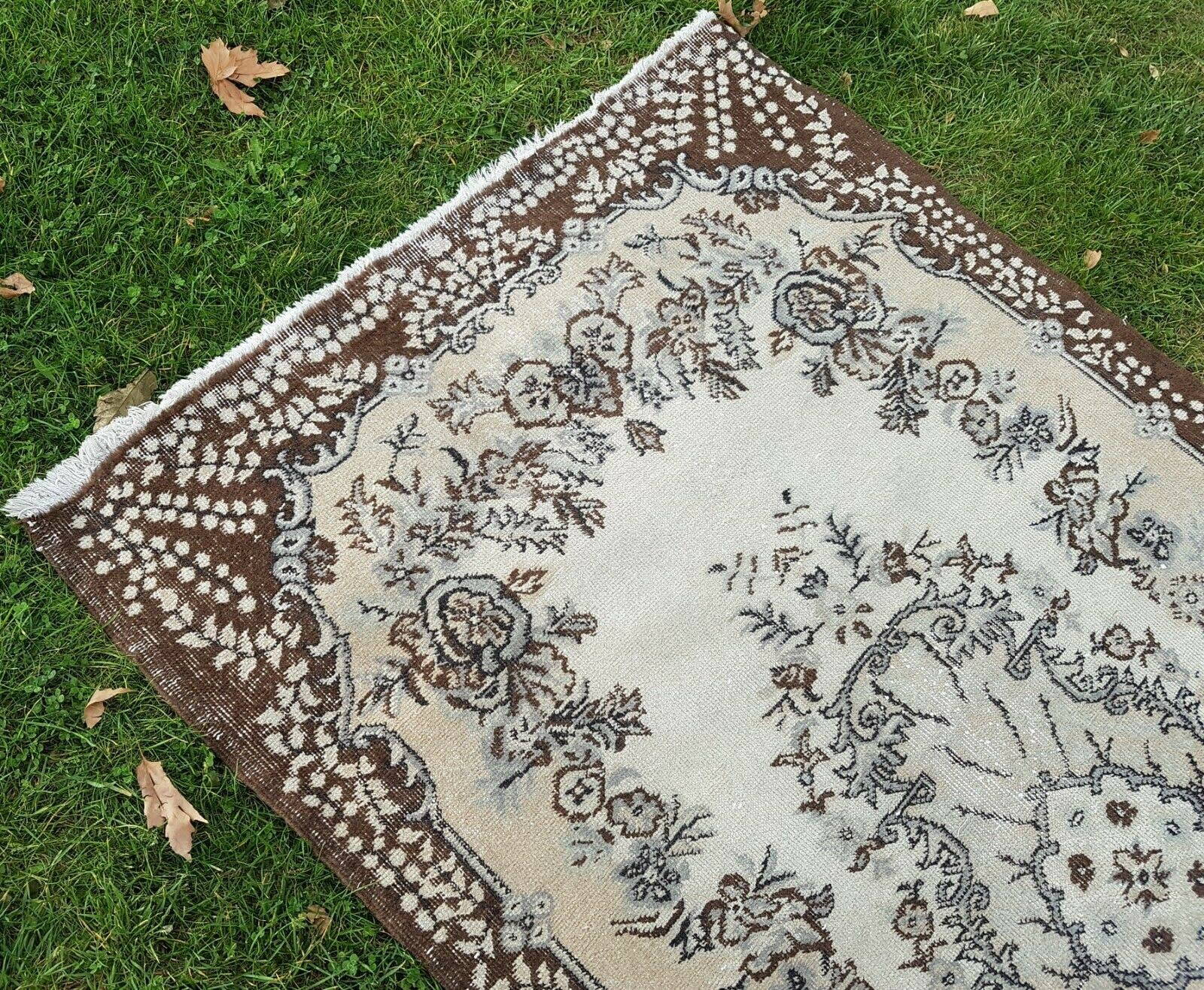 Vintage Turkish Anatolian Rug 3'10'' x 7'3''