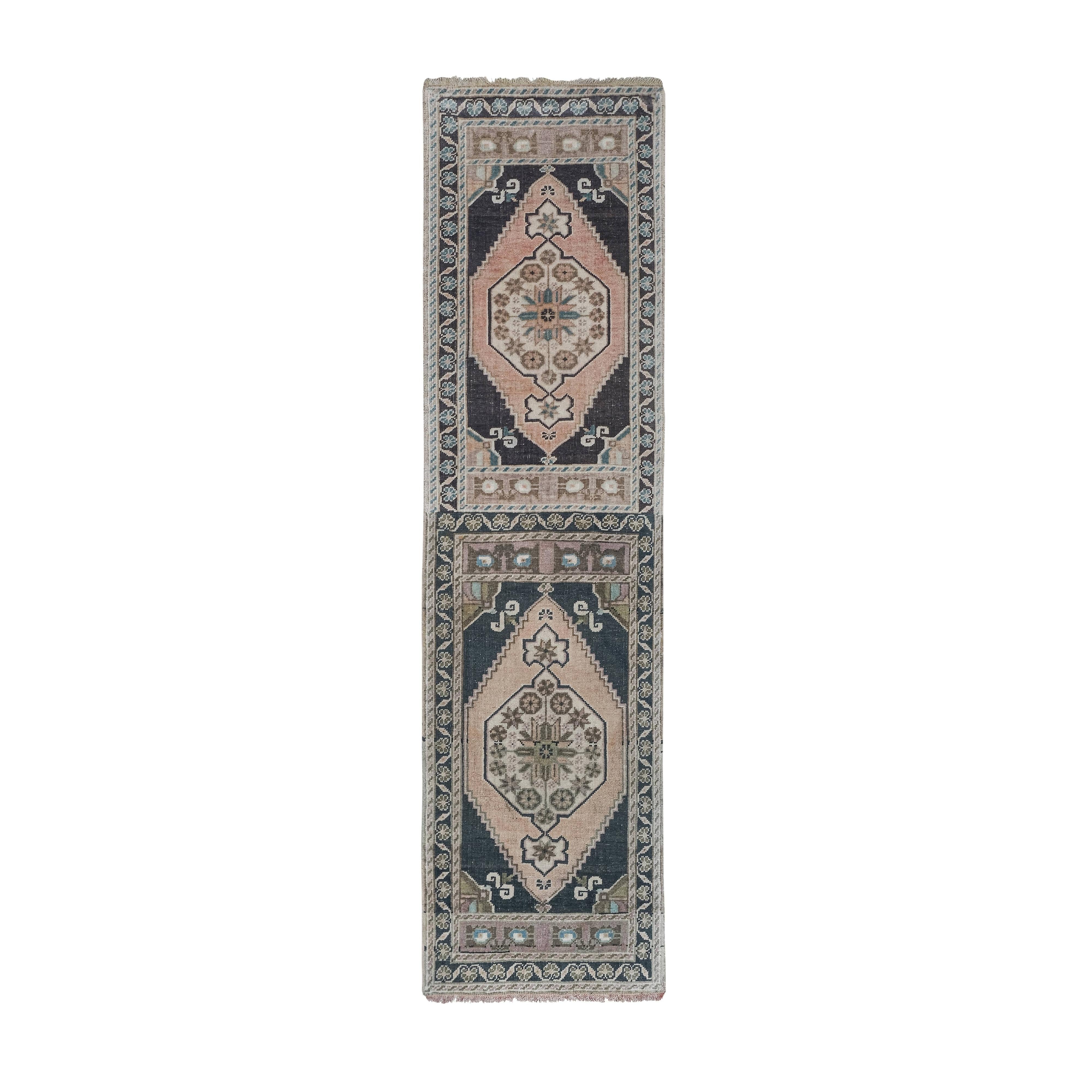 Vintage Turkish Runner Rug 1'8'' x 6'6''