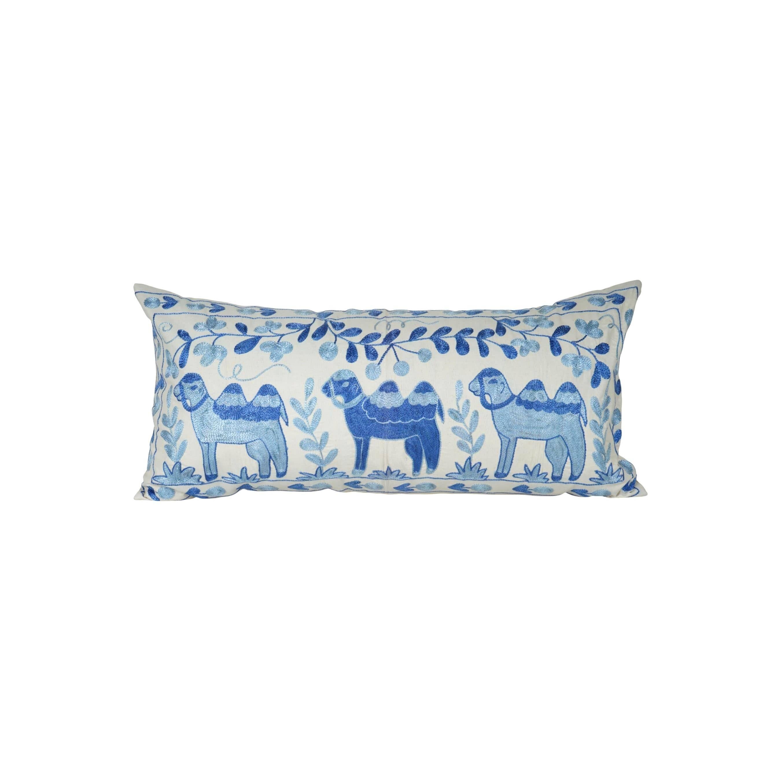 Camel Suzani Bedding Pillow Cover | 16'' x 35''