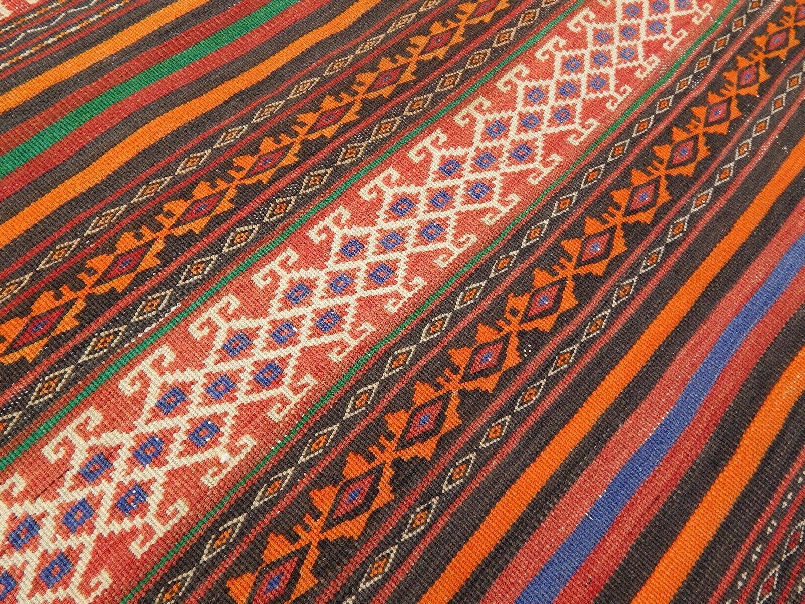 Vintage Turkish Kilim Rug 4'3'' x 9'8''