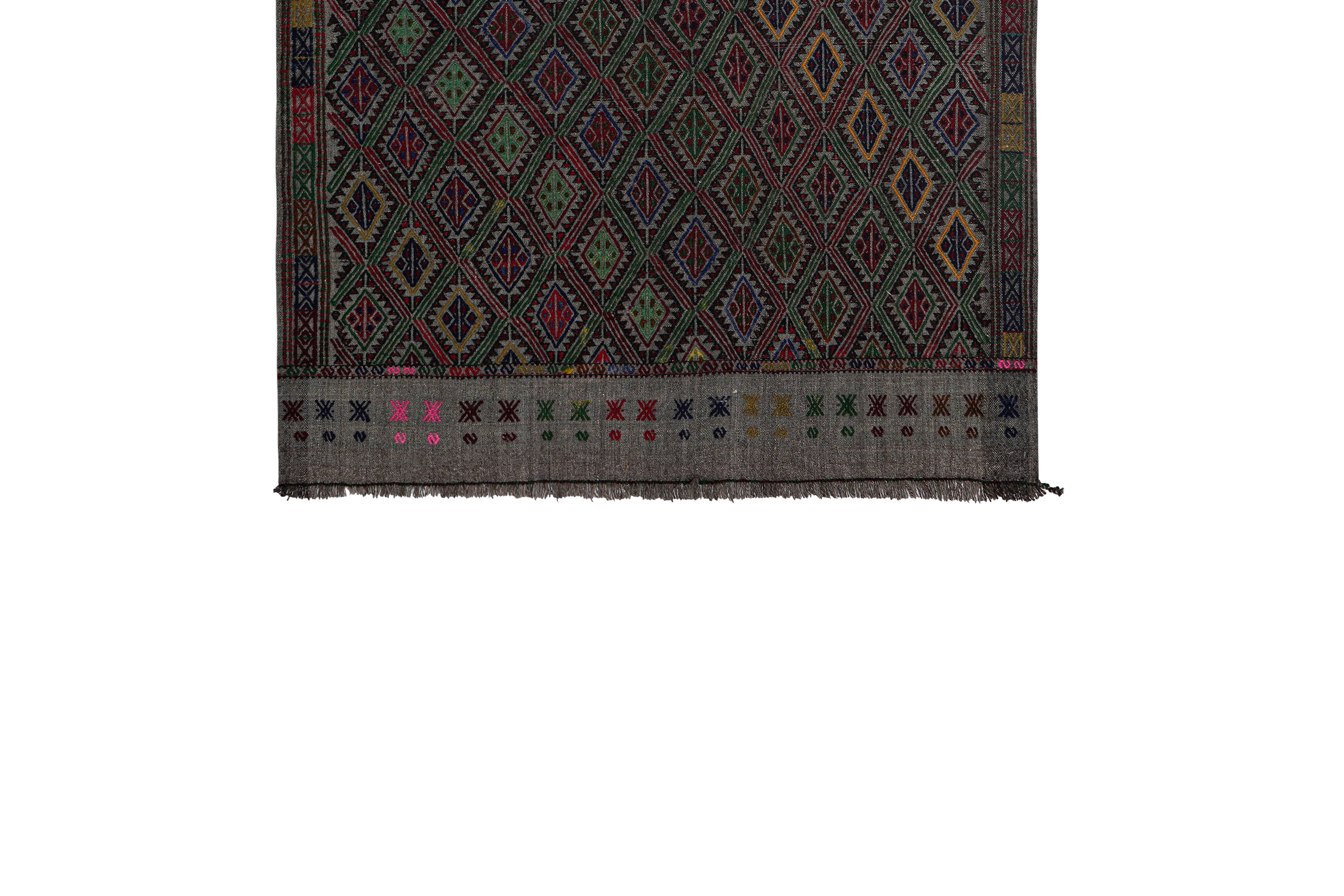 Vintage Turkish Kilim Rug 3'9'' x 6'2''