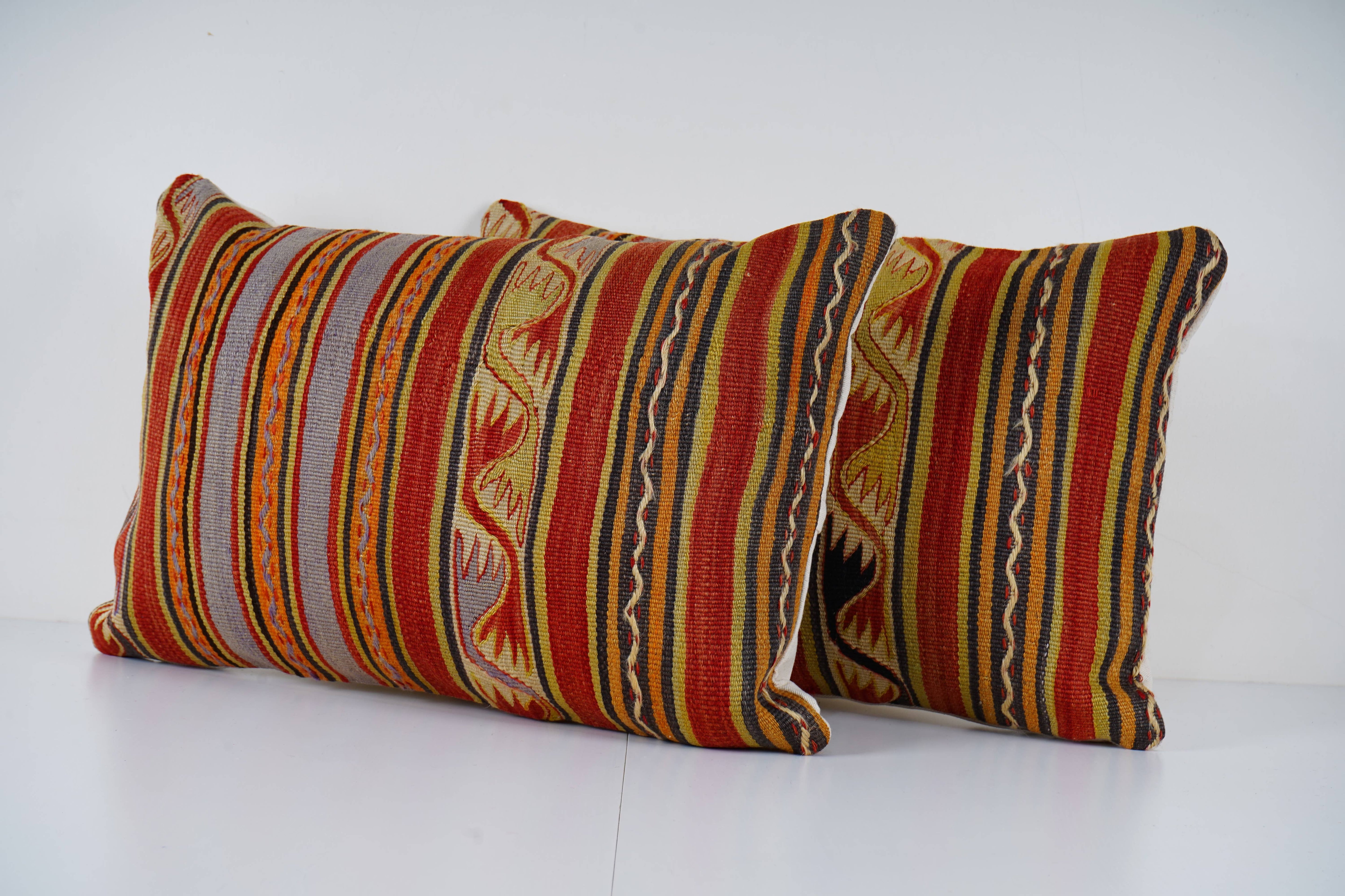 Kilim Pillow Cover Set of 2 | 16'' x 24''