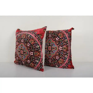 Silk Ikat Velvet Pillow Cover Set of 2 | 24'' x 24''