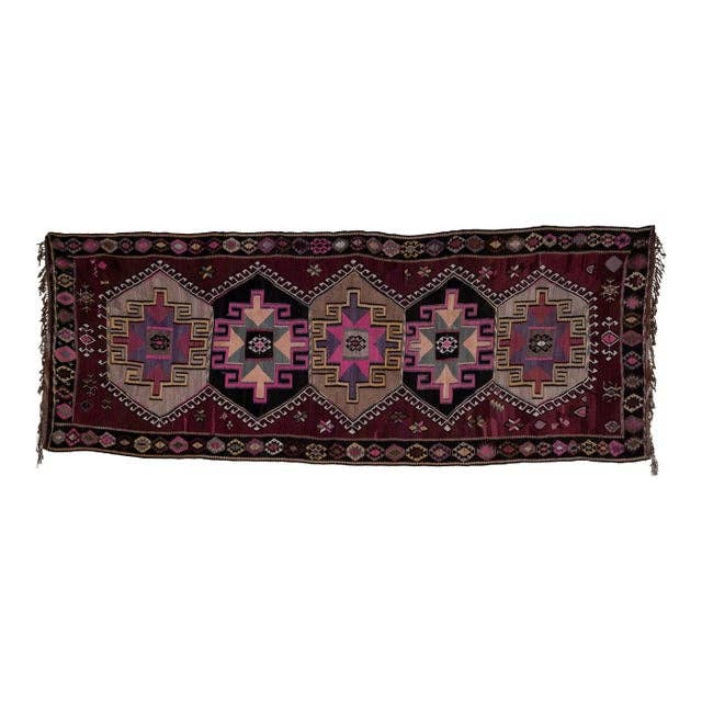Vintage Kars Kilim Rug 5'5'' x 13'11''