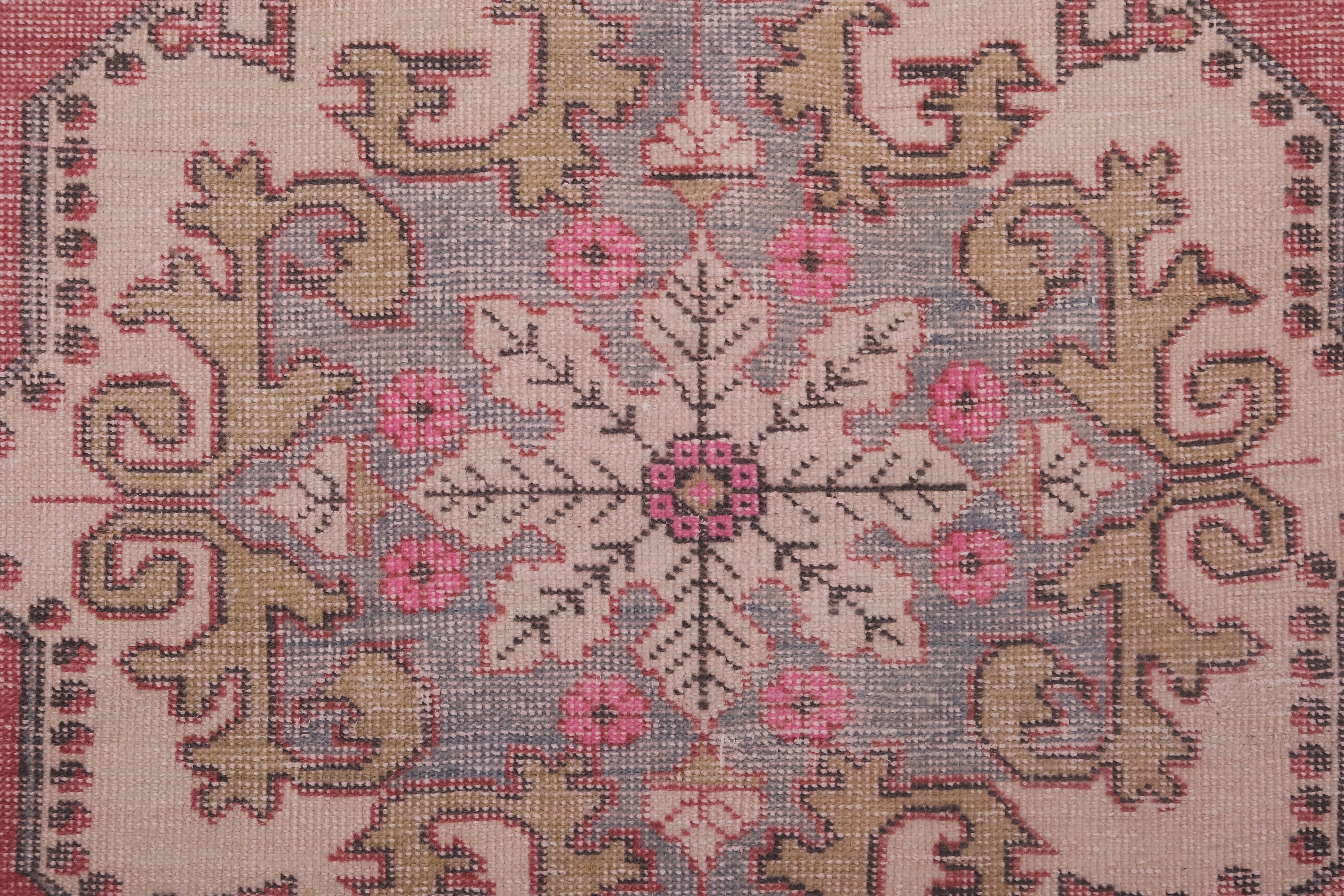 Vintage Oushak Rug 4'4'' x 7'1''