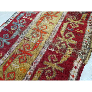 Vintage Oushak Yastik Rug 22'' x 39''