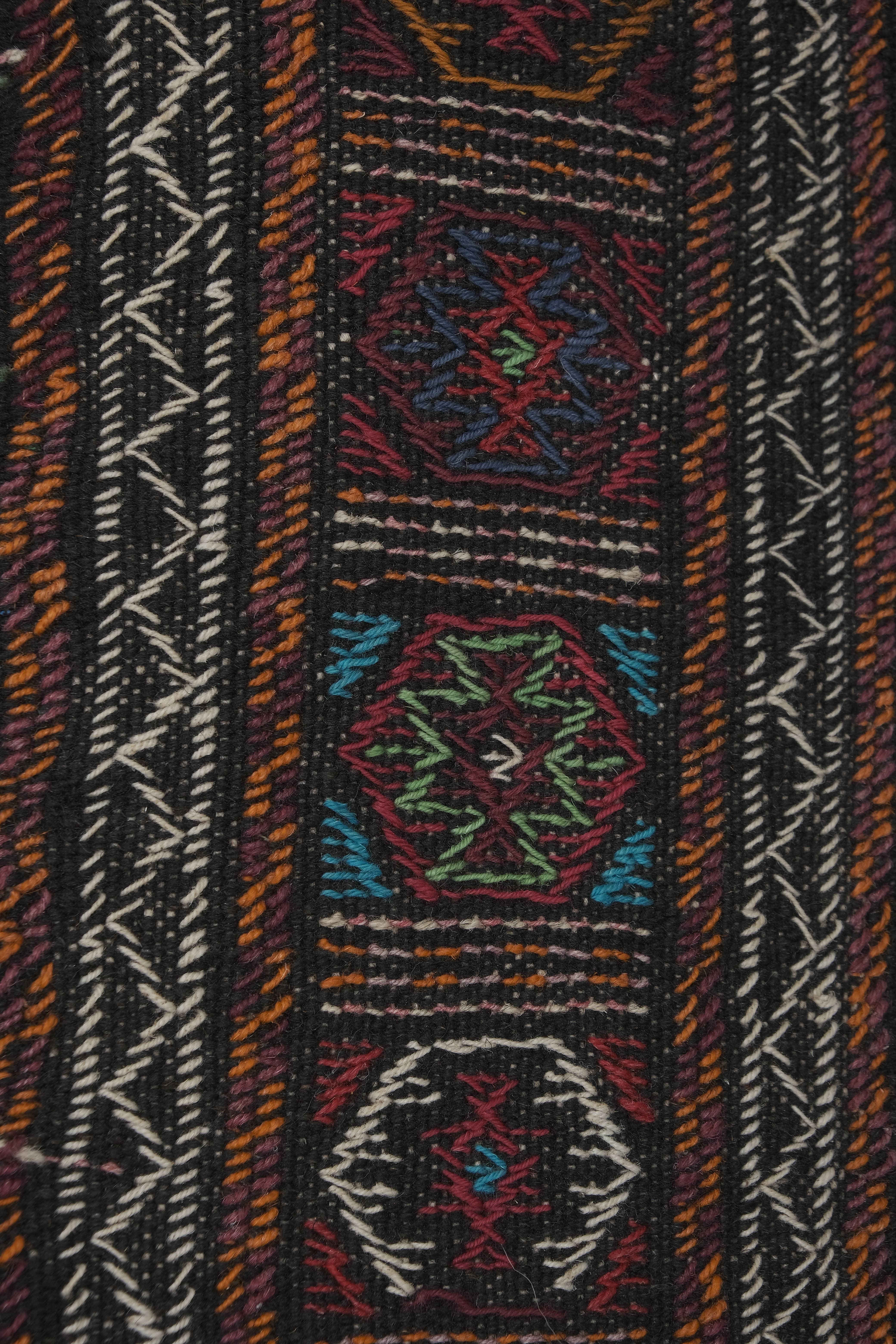 Vintage Turkish Soumac Kilim Rug 3'4'' x 5'4''