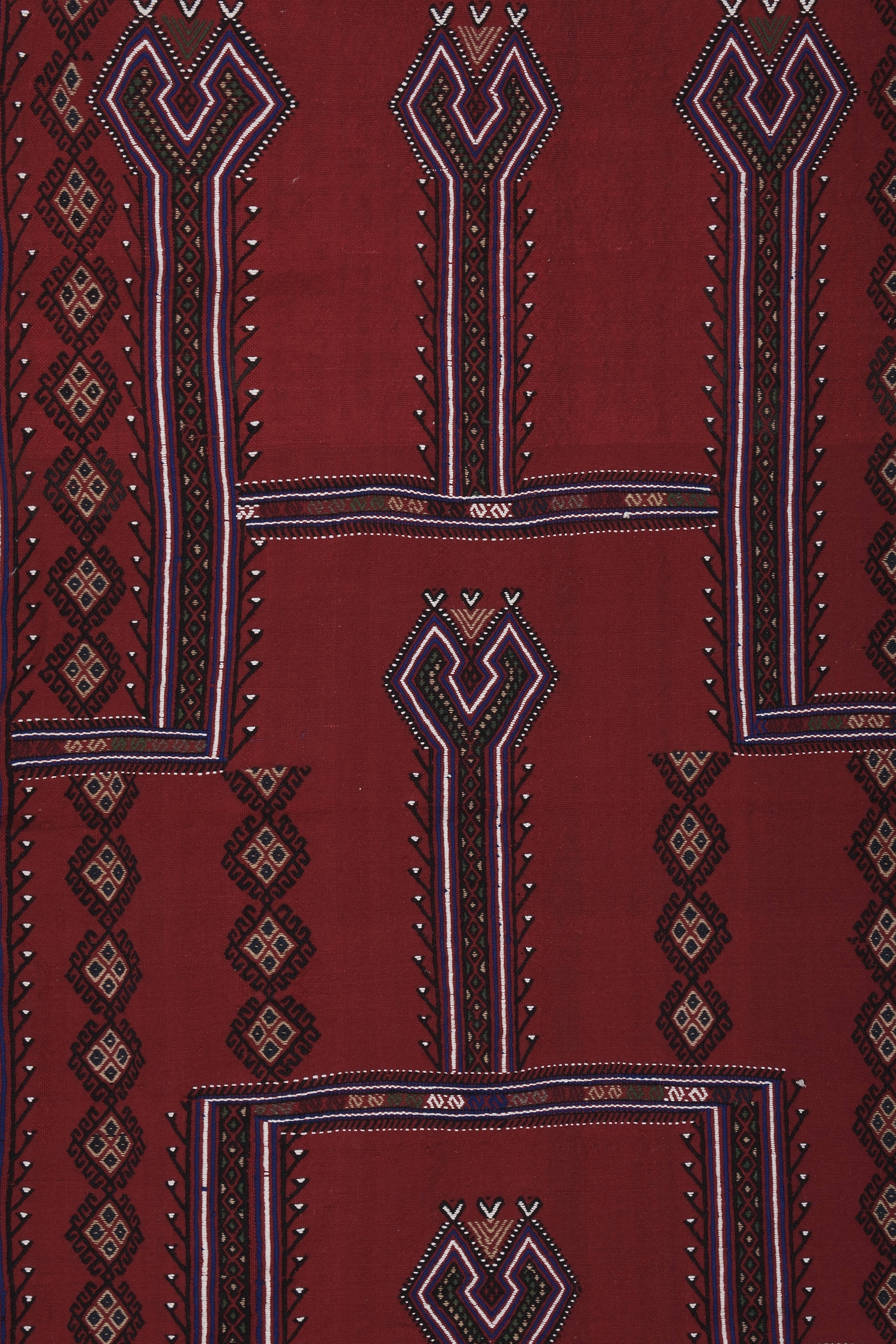 Vintage Turkish Karapinar Kilim Rug 4'7'' x 7'9''
