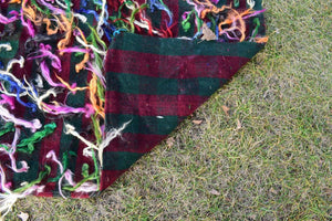 Vintage Turkish Tulu Rug 4'7'' x 5'5''