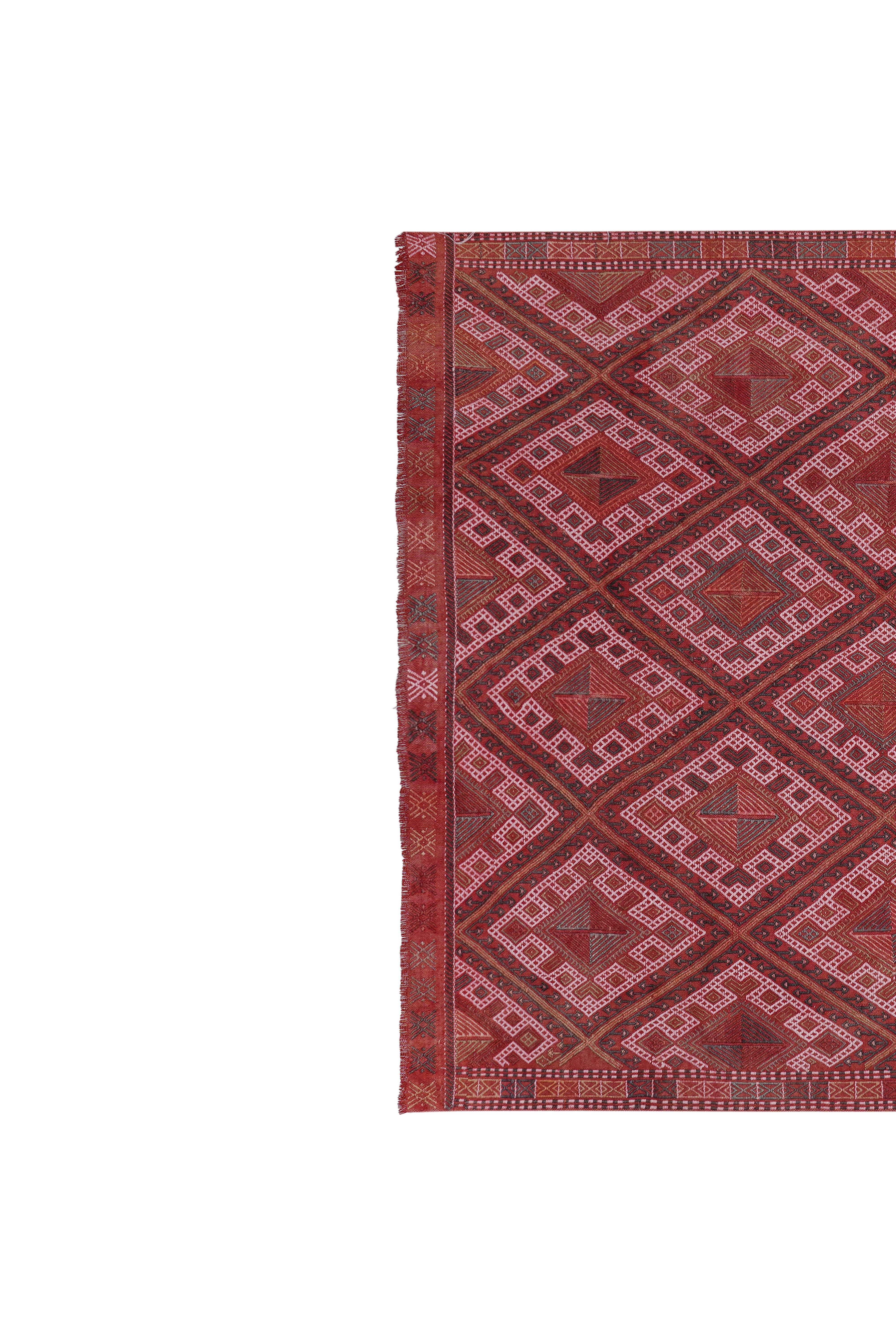 Vintage Turkish Kilim Rug 5'1'' x 8'1''