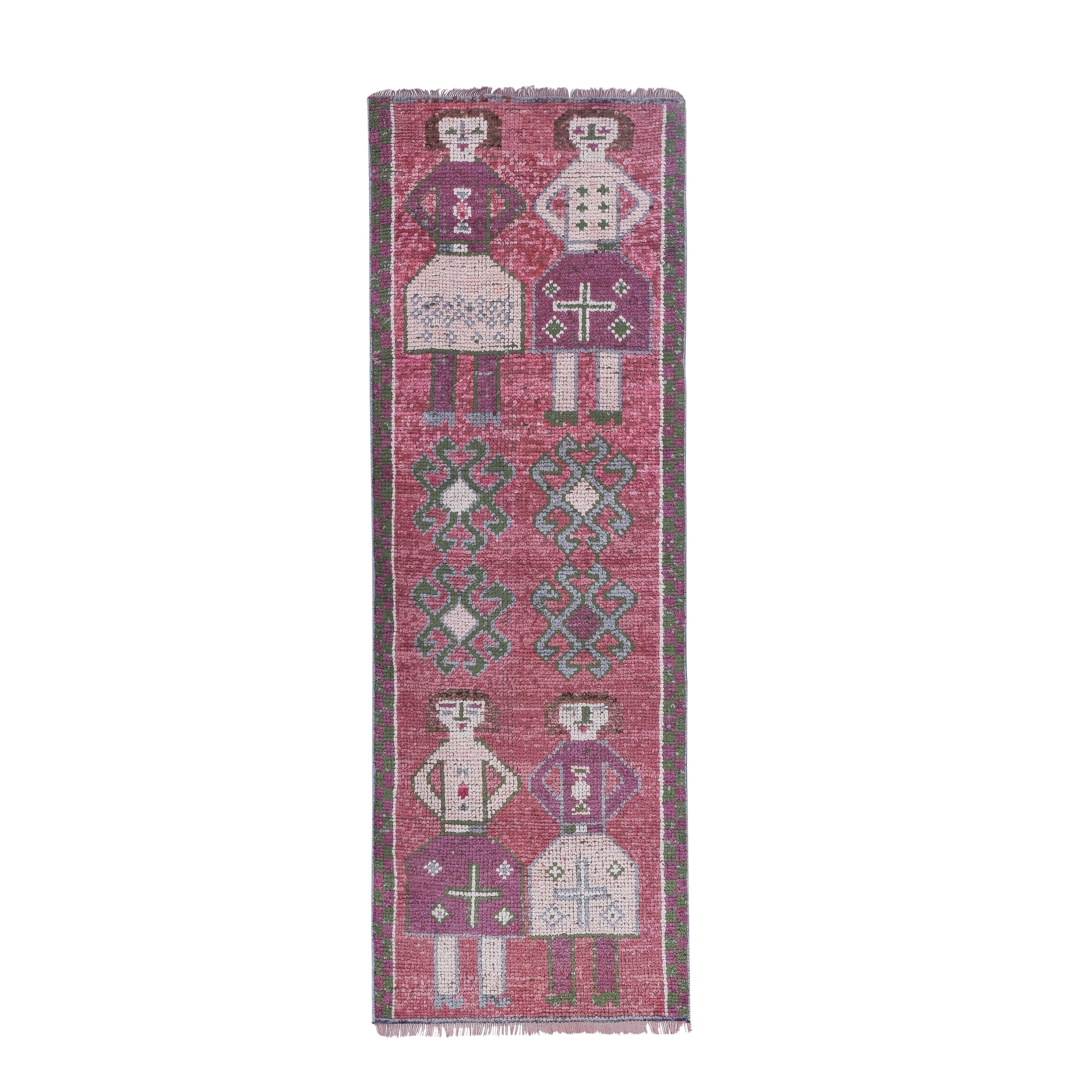 Vintage Turkish Rug 3'1'' x 8'6''