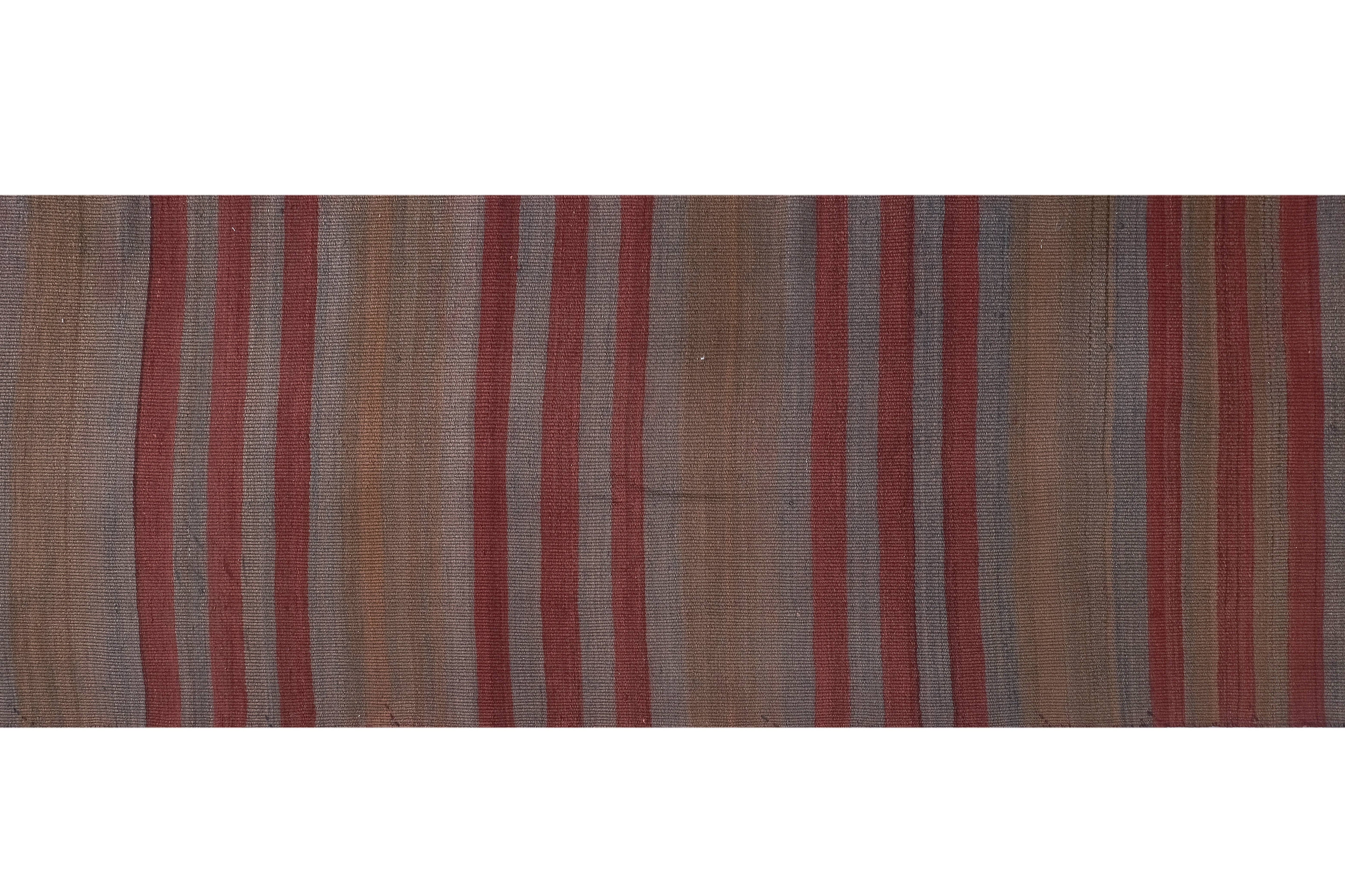 Vintage Turkish Kilim Runner 2'1'' x 18'4''