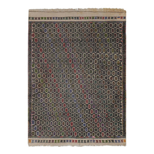 Vintage Turkish Kilim Rug 4'8'' x 6'9''