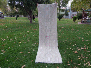 Vintage Herki Kilim Runner 2'11'' x 9'7''