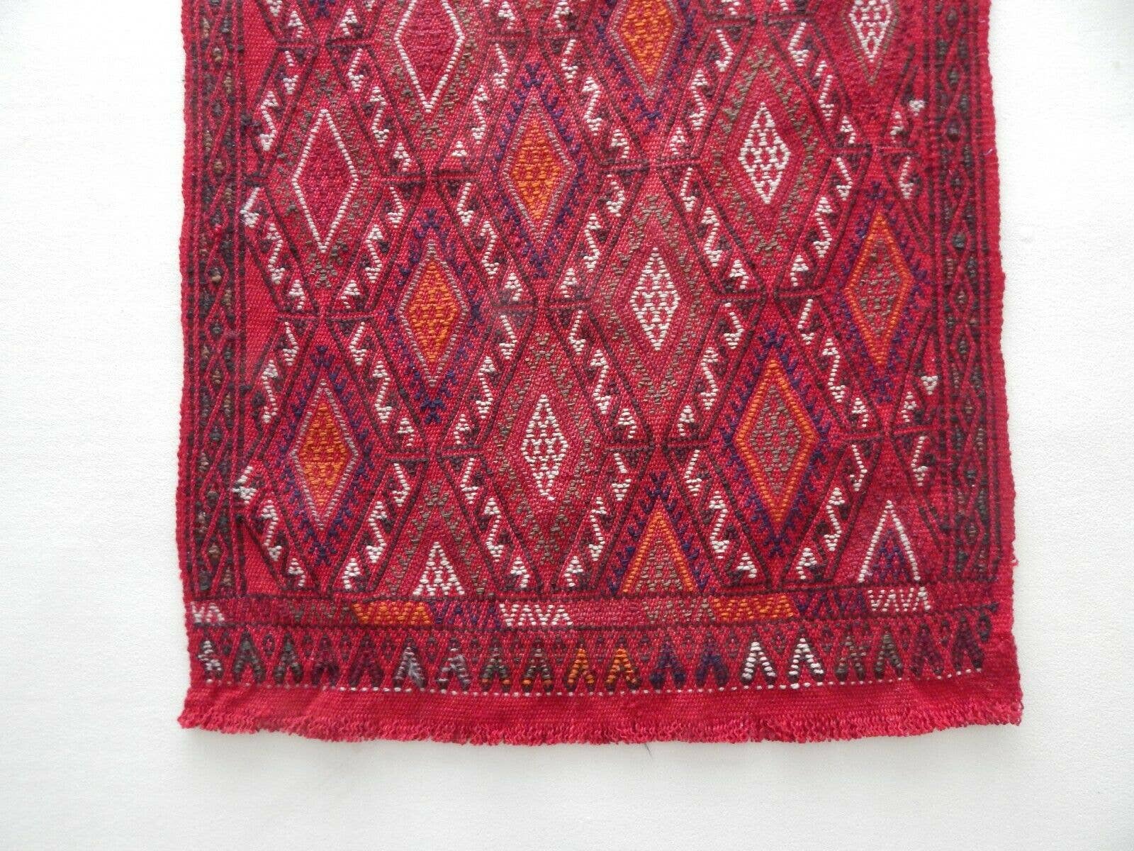 Vintage Turkish Anatolian Kilim Rug 22'' x 37''