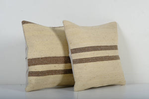 Kilim Pillow Cover Set of 2 | 16'' x 16''
