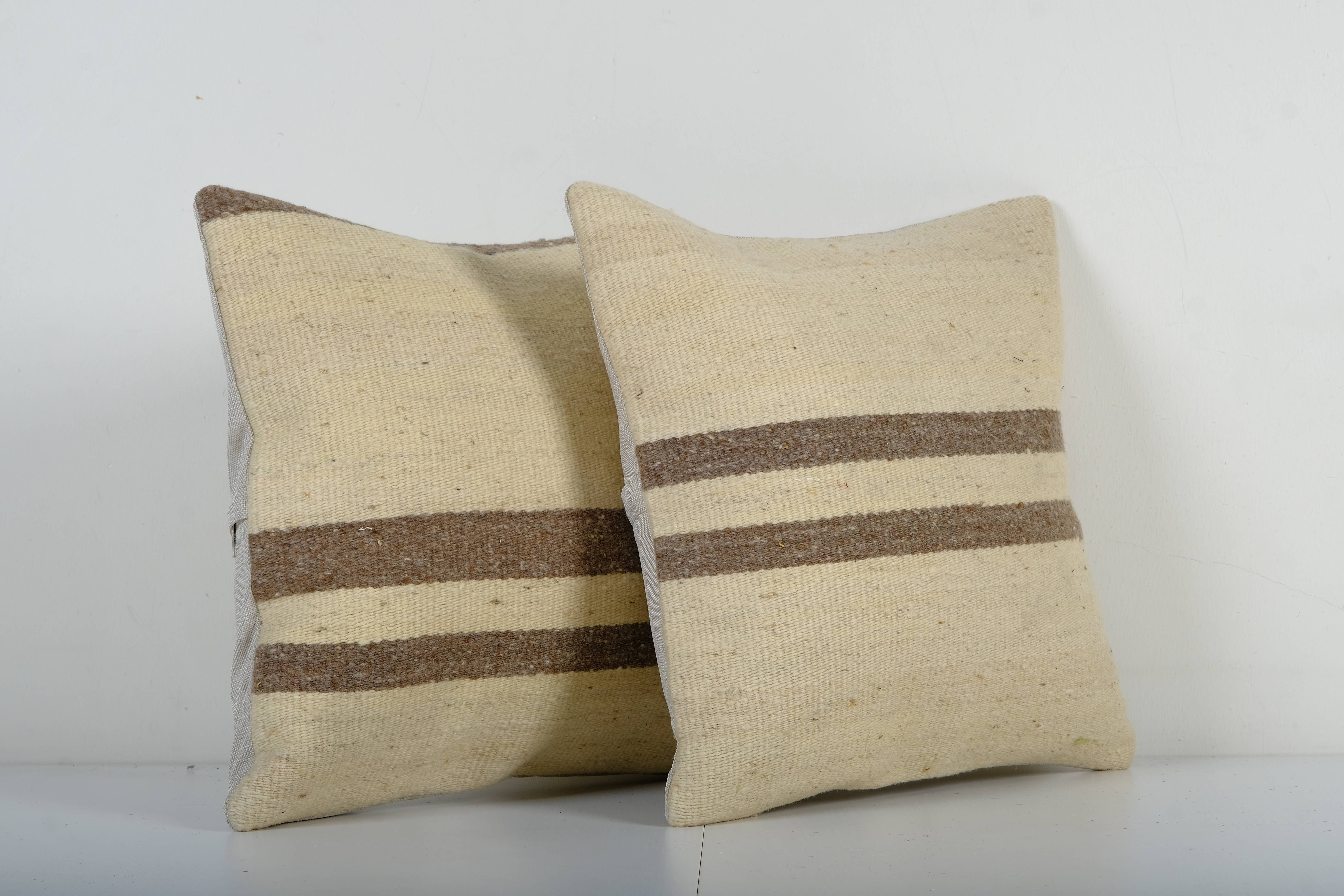 Kilim Pillow Cover Set of 2 | 16'' x 16''