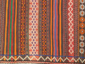 Vintage Turkish Kilim Rug 4'3'' x 9'8''