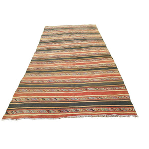 Vintage Turkish Kilim Rug 5'8'' x 10'11''