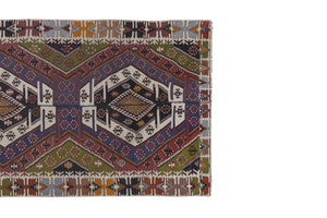 Vintage Turkish Anatolian Kilim Rug 4'11'' x 11'11''