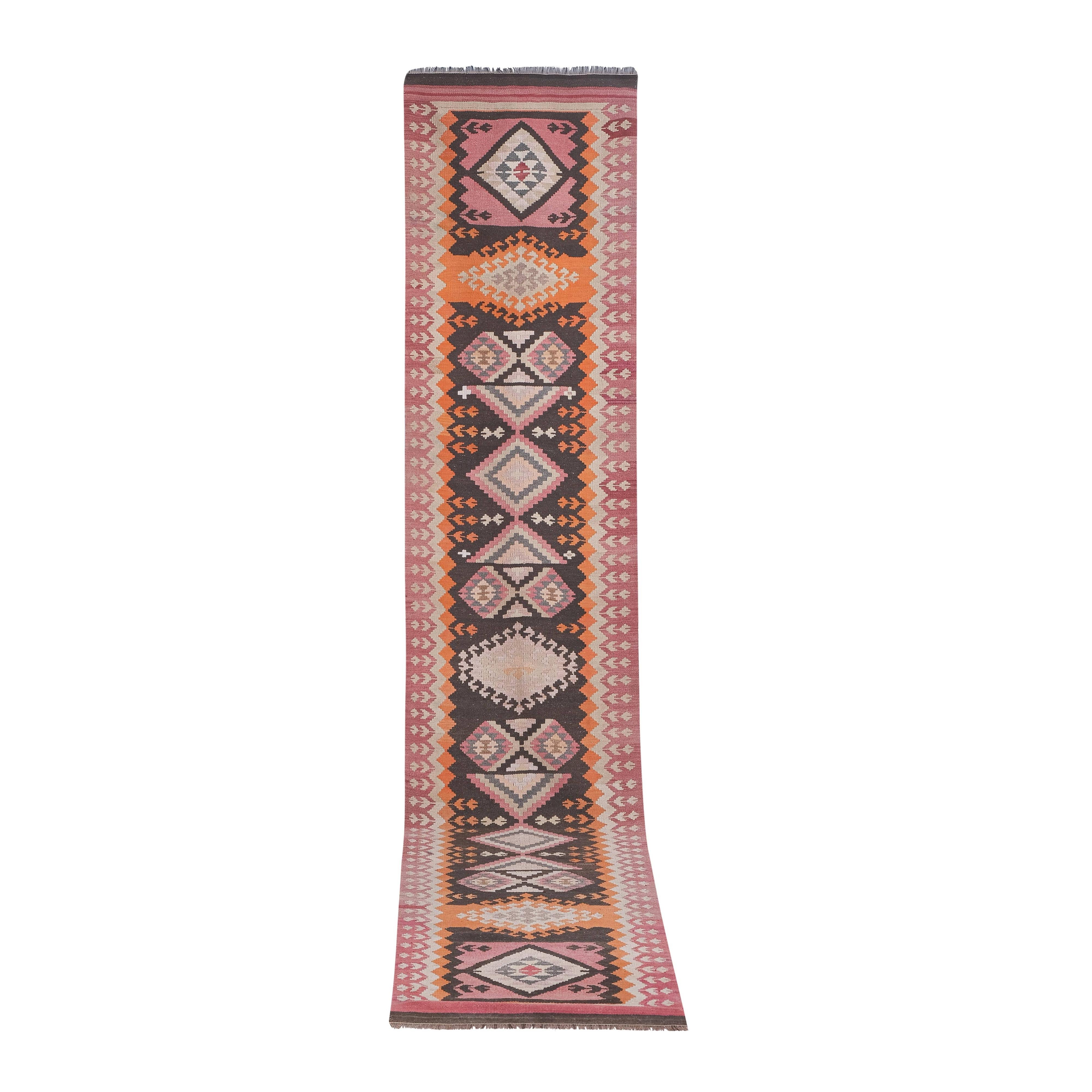 Vintage Kilim Runner 3'3'' x 15'
