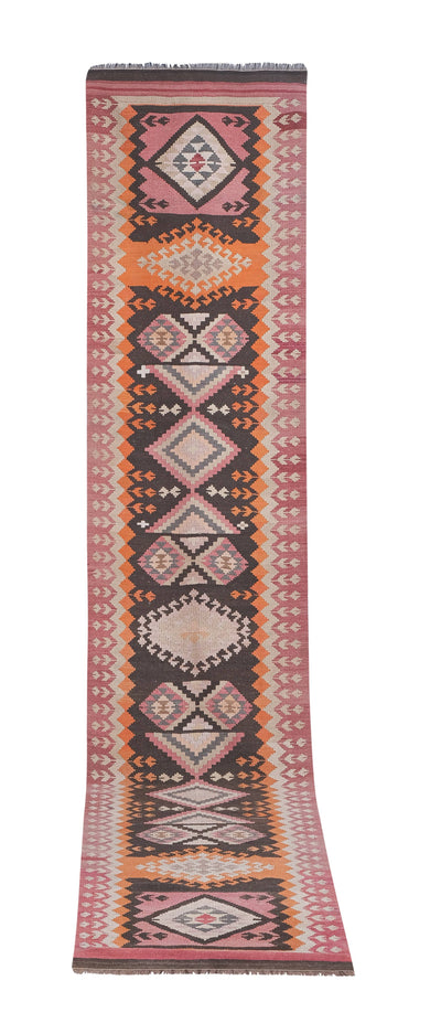 Vintage Kilim Runner 3'3'' x 15'