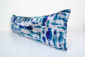 Silk Ikat Velvet Pillow Cover | 16'' x 48''