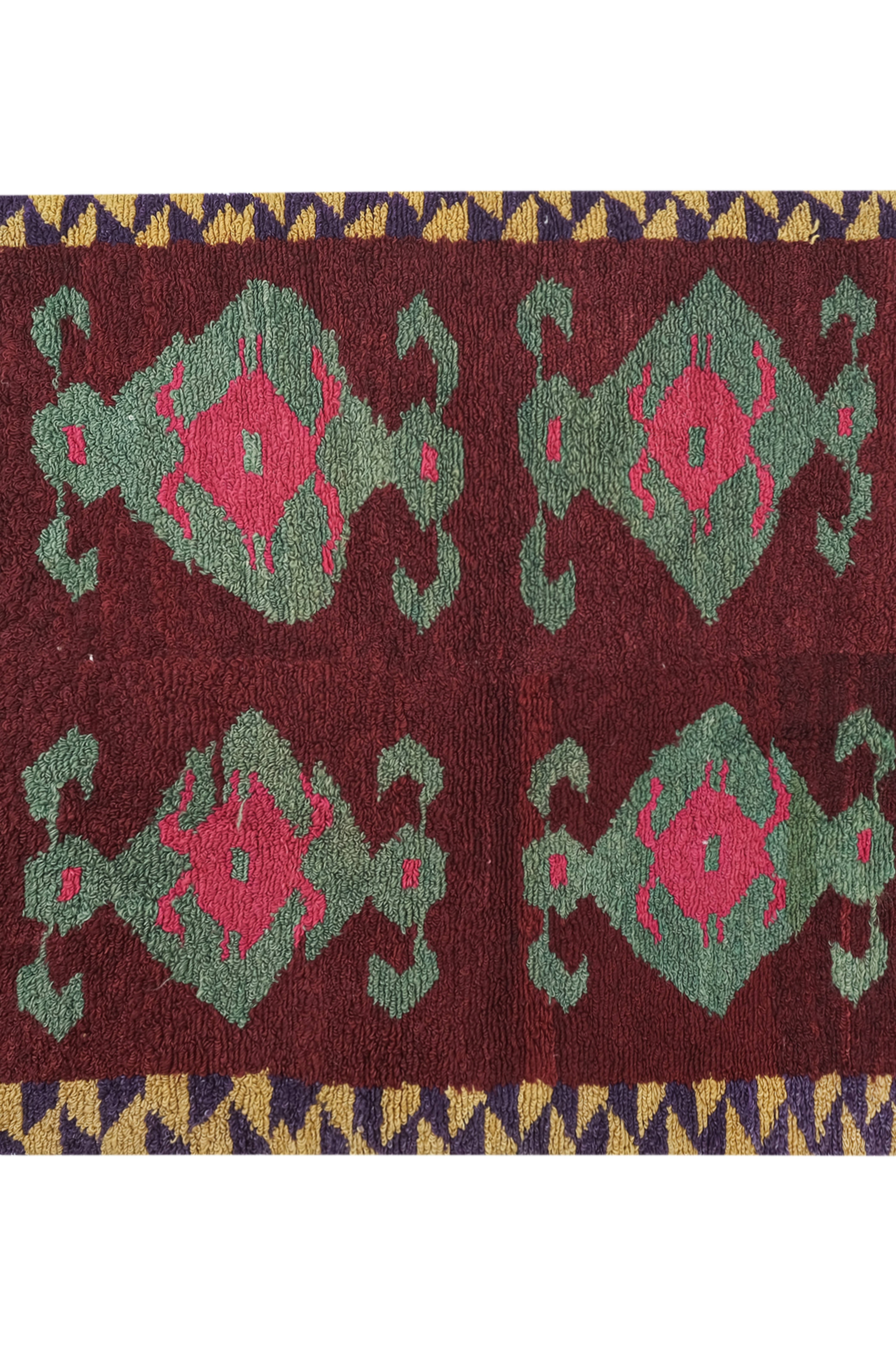 Vintage Turkish Shaggy Tulu Rug 45'' x 51''