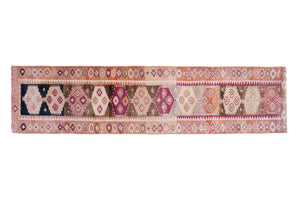 Vintage Kurdish Runner Rug 2'8'' x 10'4''