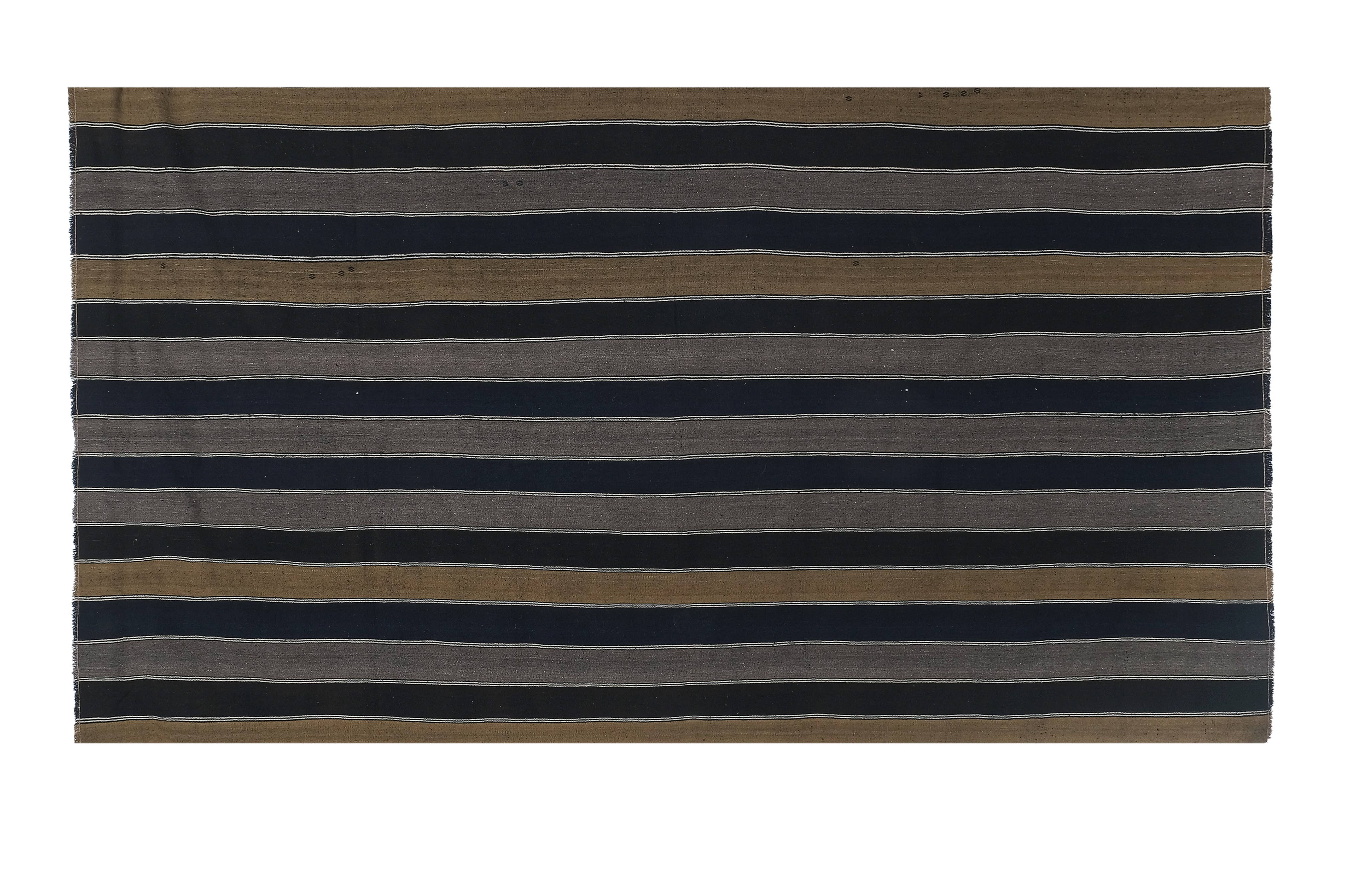 Vintage Turkish Kilim Rug 6'2'' x 11'3''