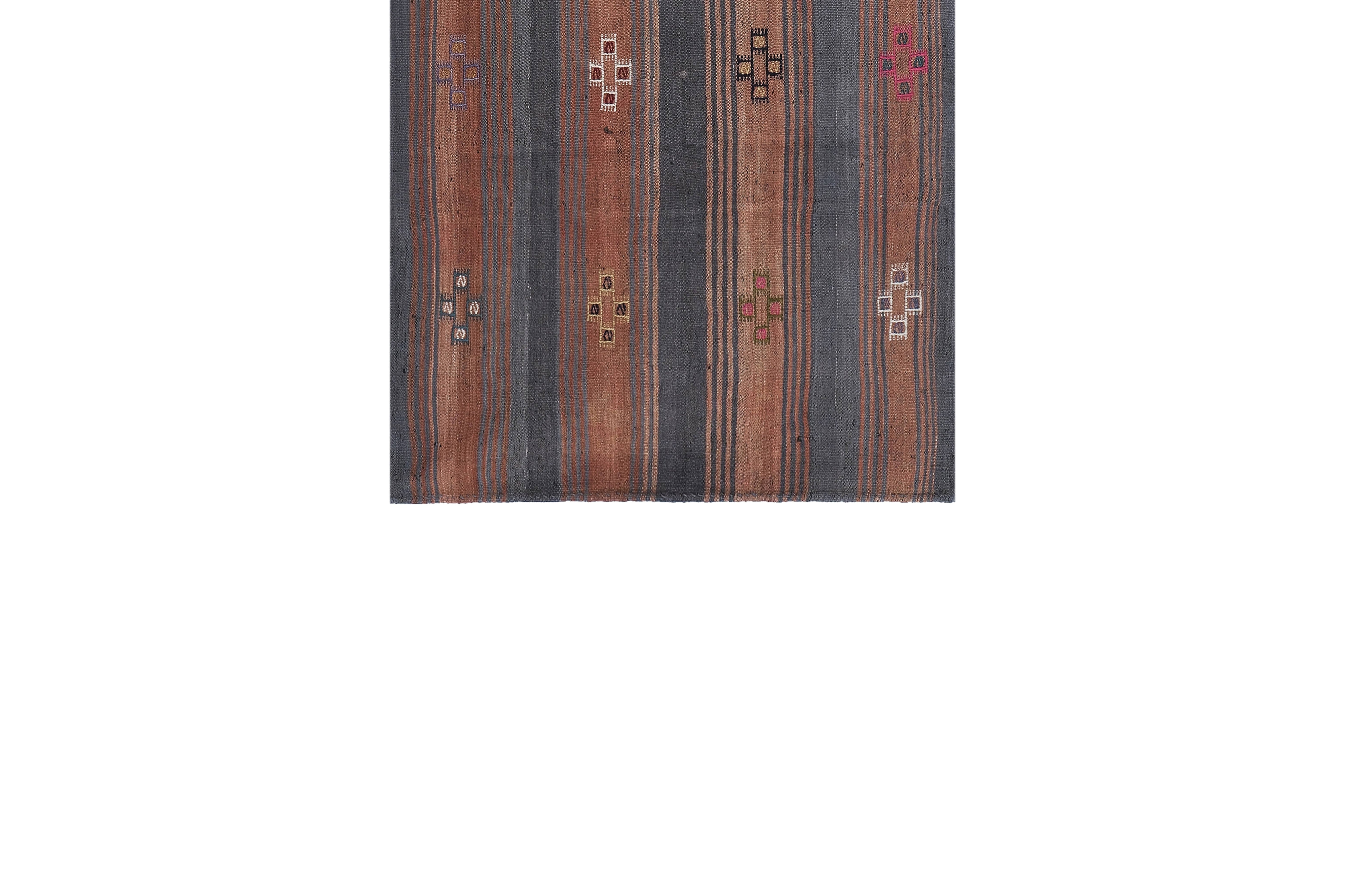 Vintage Turkish Kilim Rug 3'9'' x 9'4''