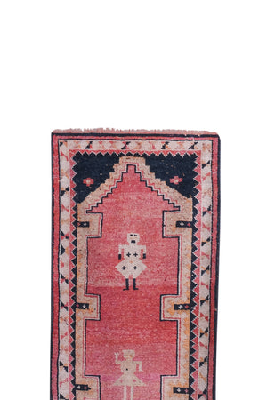 Vintage Turkish Runner Rug 3'2'' x 10'